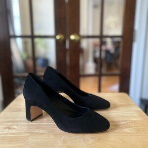 Antonio Melani black suede pumps, size 8.5